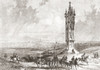 A view of Vienna, Austria and the Spinner at the Cross Monument, a place of execution in former times, seen here in the 19th century.  From L'Univers Illustre published 1867. Poster Print by Ken Welsh / Design Pics - Item # VARDPI12332735