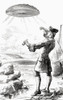 I Perceived A Vast Opaque Body Between Me And The Sun. Gulliver's First Sighting Of The Flying Island Or Rock Known As Laputa.  From Gullivers Travels Published C.1875 Poster Print by Hilary Jane Morgan / Design Pics - Item # VARDPI12321171