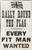 Rally Round The Flag. Every Fit Man Wanted. Parliamentary Recruiting Committee, 1914. World War I Propaganda Poster. From The Story Of 25 Eventful Years In Pictures, Published 1935. Poster Print by Ken Welsh / Design Pics - Item # VARDPI2220707