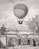 Professor Jacques Charles And Nicolas-Louis Robert Fly The World's First Manned Hydrogen Balloon On 1 December 1783 At The Tuilleries Gardens Paris France From Histoire De France Published C 1880 Poster by Ken Welsh - Item # VARDPI12280414