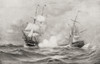 The Combat Between Uss Constitution And Hms Guerriere During The War Of 1812 Approximately 400 Miles Southeast Of Halifax Nova Scotia From The History Of Our Country Published 1905 Poster Print by Ken Welsh / Design Pics - Item # VARDPI12289883