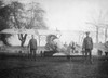 Magic lantern slide WW1 1914-1918 World war one images British soldiers guarding captured German Fokker aircraft Display of captured German weapons and artillary at Horse Guards Parade London 3rd November 1915 Poster John Short # VARDPI12510901