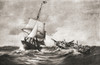 The Capture Of Hms Frolic By The Sloop-Of-War Uss Wasp A Naval Action Fought In The Atlantic On 18 October 1812 During The War Of 1812 From The History Of Our Country Published 1905 Poster Print by Ken Welsh / Design Pics - Item # VARDPI12289882