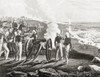 Vincent Eyre Siege Arrah during Indian Rebellion 1857 seen here driving mutineers into Ganges Major-General Sir Vincent Eyre 18111881 Bengal artillery officer Indian Army From Hutchinson's History Nations published 1915 Ken Welsh # VARDPI12333169