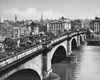 Magic Lantern slide circa 1900 views London England Victorian times London Bridge Victorian rush hour bridge is full peoplehorsescarriagescarts Advertising boards American MerchantsDaily TelegraphDaily NewsPearl Assurance building # VARDPI12388309