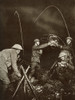 A Wiring Party Soldiers Erecting Barbed Wire Entanglements In No Man's Land Under Cover Of Darkness During World War One From The Story Of 25 Eventful Years In Pictures Published 1935 Poster by Hilary Jane Morgan / Design Pics - Item # VARDPI12283436