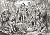 Germanicus buries bones Romans killed Battle Teutoburg Forest 9 AD Germanicus aka Germanicus Julius Caesar 15 BC 19AD Member Julio-Claudian dynasty a prominent general Roman Empire Ward Lock's Illustrated History World published c1882 # VARDPI1251281