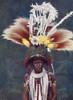 A Chief Roro Tribe Papua New Guinea Melanesia Decorated A Ceremonial Dance Ornament Hanging Over Middle His Chest Is Badge His Office: Its Essential Feature Being Double Row Boars' Tusks Ground Down Into Thin Plates Customs World Published C1913 # VA