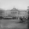 Magic lantern slide WW1 1914-1918 World war one images Display captured German weapons artillary Horse Guards Parade London 3rd November 1915 Torpedo German sea mines Display captured German weapons artillary Horse Guards Parade London 3rd November 1