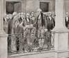 The First Inauguration George Washington April 30 1789 George Washington 1732 -1799 First President United States 17891797 Commander-In-Chief Continental Army During American Revolutionary War One Founding Fathers United States History Country Publis