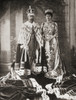 King George V Queen Mary Their State Robes After Coronation Ceremony 1911 George V 1865 1936 King United Kingdom British Dominions Emperor India 1910-1936 Mary Teck 1867 1953 Queen Consort United Kingdom British Dominions Empress Consort India Story