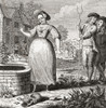 Love's Bitter Potion Dolly Pregnant After Discovering She Is Pregnant Dolly Stares Into Well Contemplating Suicide Broken Pitcher Beside Well Perhaps Symbolizes Her Lost Virginity Gossiping Farm Boys Spread Details Her Shame After 18th Century Work B