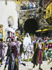 A Hand Coloured Magic Lantern Slide Circa 1900 Series Life Jesus Nazarethconsiderations Triumphal Entry Into Jerusalem They Brought Coltto Jesus Threw Their Cloaks Over It He Sat Upon It Many Spread Their Cloaks Upon It Many Spread Their Cloaks Upon