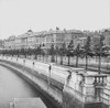 Magic lantern slide circa 1900VictorianSocial HistorySomerset House is a large Neoclassical building situated south side Strand central London overlooking River Thames just east Waterloo Bridge building originally site a Tudor palace was designed Sir