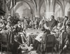 The Marburg Colloquy Marburg Castle Marburg Hesse Germany 1529 A meeting which attempted solve a disputation between Martin Luther Ulrich Zwingli over Real Presence Christ Lord's Supper Martin Luther 1483 1546 German professor theology composer pries