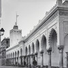 Magic lantern slide circa 1900Victorian/EdwardianSocial HistoryNo 4 Colonnade Djam'da Fl-Kebir Mosque This is excellent view showing Colonnade Mosque Djamaa El-Kebir which possesses interest is most ancient country colonnade is white marble a consid