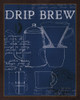 Coffee Blueprint III Indigo Poster Print by Marco Fabiano - Item # VARPDX15941