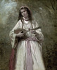 Gypsy Girl With Mandolin Poster Print by Jean-Baptiste-Camille Corot - Item # VARPDX277119