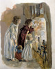 Three Children By Fireplace Poster Print by Unknown Unknown