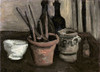 Still Life with Paintbrushes in a Pot Poster Print by Vincent Van Gogh - Item # VARPDX281307