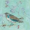 Aqua Bird with Teal Poster Print by Kellie Day - Item # VARPDX30392