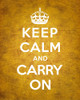 Keep Calm and Carry On - Vintage Orange Poster Print by The British Ministry of Information The British Ministry of Information - Item # VARPDX371963