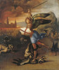 St Michael And The Devil Poster Print by Raphael Raphael - Item # VARPDX373995