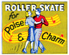 Roller Skate for Poise and Charm Poster Print by Retrorollers Retrorollers - Item # VARPDX375762