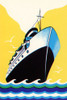 Steamship Cruise liner Boom Label Poster Print by Retrotravel Retrotravel - Item # VARPDX376449