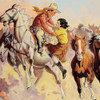 Vintage Westerns: Phantom of the West - Ghost Riders - Detail Poster Print by Unknown Unknown - Item # VARPDX449918