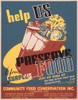 Help us preserve your surplus food Poster Print by William Tasker - Item # VARPDX456043