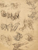 Studies of Christs Loincloth (recto); Studies of Bookbindings and of Christs Loincloth (verso) Poster Print by Master of the Coburg Roundels Master of the Coburg Roundels - Item # VARPDX456112