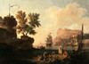 Mediterranean Harbor Scene Poster Print by Pierre-Jacques Volaire - Item # VARPDX460005