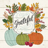 Thankful II White Leaves Poster Print by Janelle Penner - Item # VARPDX47586
