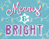 Merry and Bright Aqua Poster Print by Mary Urban - Item # VARPDX47938