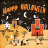 Spooky Village IV Happy Halloween Poster Print by Laura Marshall - Item # VARPDX49229