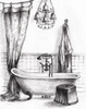 Elegant Bath II BW Crop Poster Print by Silvia Vassileva - Item # VARPDX50552