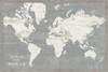 Slate World Map Poster Print by Sue Schlabach - Item # VARPDX51520