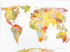Watercolor World Map Poster Print by Kathleen Parr McKenna - Item # VARPDX53448