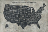 Grunge USA Map Poster Print by James Wiens - Item # VARPDX54954