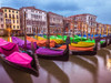Gondolas parked on the grand canal, Venice, Italy Poster Print by Assaf Frank - Item # VARPDXAF20130409201C08