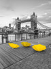 Yellow umbrellas, Tower bridge, London Poster Print by Assaf Frank - Item # VARPDXAF20150627057C01P