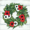 Magnolia Winter Wreath Poster Print by Sara Baker - Item # VARPDXBAKE125