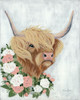 Floral Highlander Cow Poster Print by Sara Baker - Item # VARPDXBAKE131