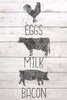 Eggs Milk Bacon Poster Print by Ann Bailey - Item # VARPDXBARC004A