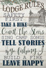 Lodge Rules Poster Print by Ann Bailey - Item # VARPDXBARC016A