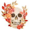 Fall Floral Skull Poster Print by Ann Bailey - Item # VARPDXBASQ033C