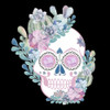 Succulent Skull Poster Print by Ann Bailey - Item # VARPDXBASQ034B