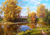 Village pond - autumn Poster Print by Sergej Basov - Item # VARPDXBC18