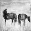 HORSES SILHOUETTES IN THE MIST Poster Print by Atelier B Art Studio Atelier B Art Studio - Item # VARPDXBEGANI1